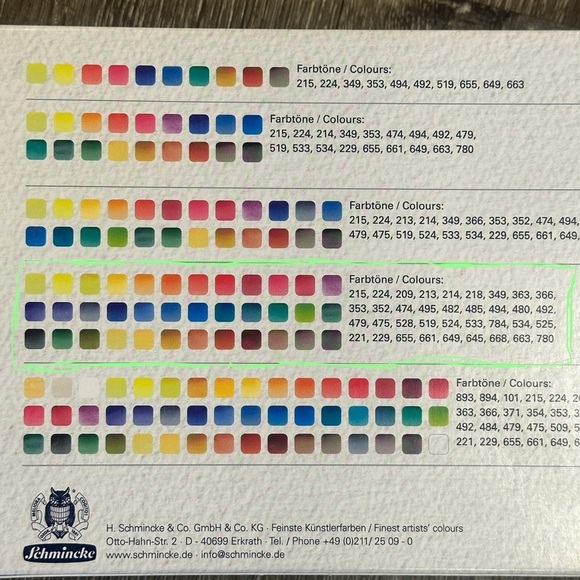 Schmincke Watercolor Set with Brushes - Picture 5 of 16